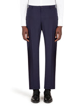 Wool Martini-fit suit with satin details -  | Dolce &amp; Gabbana