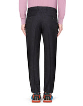Wool jacquard Sicilia-fit suit with camouflage print -  | Dolce &amp; Gabbana