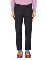 Wool jacquard Sicilia-fit suit with camouflage print -  | Dolce &amp; Gabbana