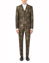 Lamé jacquard Sicilia-fit suit -  | Dolce &amp; Gabbana