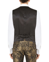 Lamé jacquard Sicilia-fit suit -  | Dolce &amp; Gabbana
