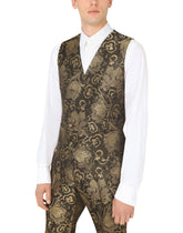 Lamé jacquard Sicilia-fit suit -  | Dolce &amp; Gabbana