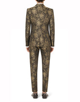 Lamé jacquard Sicilia-fit suit -  | Dolce &amp; Gabbana
