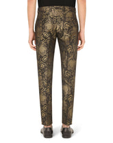 Lamé jacquard Sicilia-fit suit -  | Dolce &amp; Gabbana
