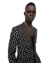 Cotton Taormina-fit suit with polka-dot print -  | Dolce & Gabbana