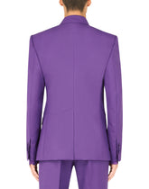 Double-breasted stretch wool Sicilia-fit suit -  | Dolce & Gabbana