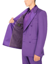 Double-breasted stretch wool Sicilia-fit suit -  | Dolce & Gabbana