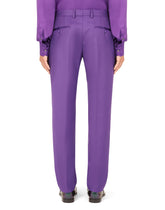 Double-breasted stretch wool Sicilia-fit suit -  | Dolce & Gabbana