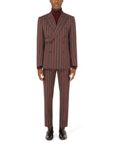 Double-breasted pinstripe wool Sicilia-fit suit -  | Dolce & Gabbana
