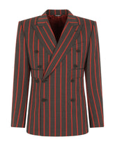 Double-breasted pinstripe wool Sicilia-fit suit -  | Dolce & Gabbana