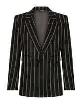 Pinstripe wool Sicilia-fit suit -  | Dolce & Gabbana