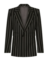 Pinstripe wool Sicilia-fit suit -  | Dolce & Gabbana