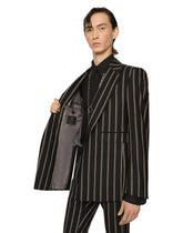 Pinstripe wool Sicilia-fit suit -  | Dolce & Gabbana