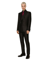 Double-breasted Sicilia-fit tuxedo suit with DG monogram -  | Dolce &amp; Gabbana