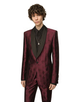 Single-breasted Sicilia-fit tuxedo suit with DG monogram -  | Dolce &amp; Gabbana
