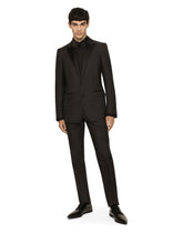 Lamé silk jacquard martini-fit tuxedo suit -  | Dolce & Gabbana
