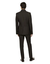 Lamé silk jacquard martini-fit tuxedo suit -  | Dolce & Gabbana