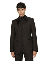 Lamé silk jacquard martini-fit tuxedo suit -  | Dolce & Gabbana