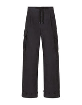 Cotton jogging pants with tag -  | Dolce & Gabbana