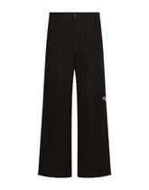 Cotton faille pants with DGVIB3 patch and embroidery -  | Dolce & Gabbana