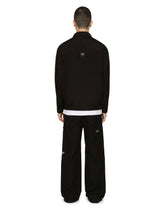 Cotton faille pants with DGVIB3 patch and embroidery -  | Dolce & Gabbana