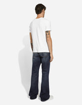Oversize flared blue denim jeans -  | Dolce &amp; Gabbana
