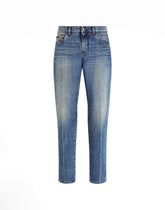 Classic cotton jeans with tag -  | Dolce &amp; Gabbana