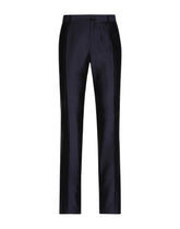 Tailored silk shantung pants -  | Dolce &amp; Gabbana