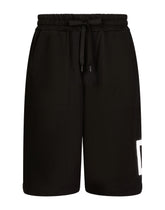 Jogging shorts with DG logo -  | Dolce &amp; Gabbana