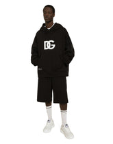 Jogging shorts with DG logo -  | Dolce &amp; Gabbana