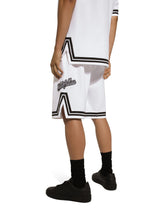 Cotton shorts with embroidered logo -  | Dolce &amp; Gabbana