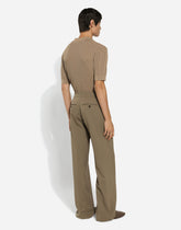 Tailored two-way stretch twill pants -  | Dolce &amp; Gabbana