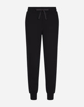 Cotton jogging pants with tag -  | Dolce & Gabbana
