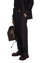 Denim chinos with metal detailing -  | Dolce &amp; Gabbana