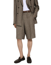 Long linen shorts -  | Dolce &amp; Gabbana
