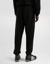 Stretch jersey jogging pants with embroidery -  | Dolce &amp; Gabbana