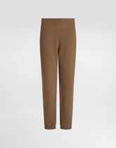 Stretch jersey jogging pants with embroidery -  | Dolce &amp; Gabbana