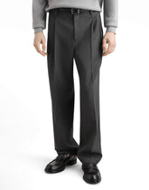 Wool pants with double pleats -  | Dolce &amp; Gabbana