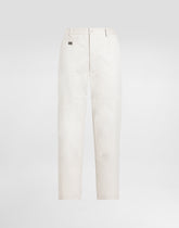 Cotton cargo pants with tag -  | Dolce &amp; Gabbana