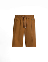 Cotton Bermuda shorts with plaque -  | Dolce &amp; Gabbana