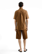 Cotton Bermuda shorts with plaque -  | Dolce &amp; Gabbana