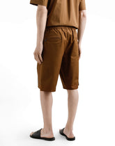 Cotton Bermuda shorts with plaque -  | Dolce &amp; Gabbana