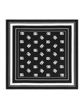 Silk scarf with DG print (90 x 90) -  | Dolce &amp; Gabbana