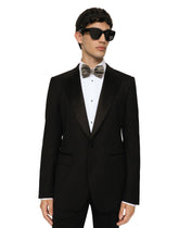 Tie-print silk jacquard bow tie -  | Dolce & Gabbana