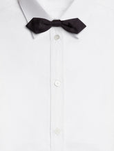 Dolce & Gabbana Bow Tie In Natural White Pure Silk Gros Grain -  | Dolce & Gabbana