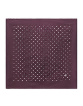 Silk jacquard pocket square with DG logo -  | Dolce &amp; Gabbana