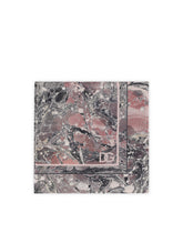 Silk pocket square with purple marbled print -  | Dolce &amp; Gabbana