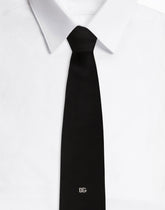 Silk tie with DG logo -  | Dolce &amp; Gabbana