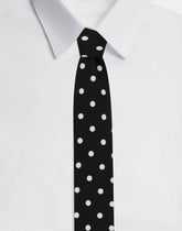 8-cm blade tie in polka-dot twill -  | Dolce &amp; Gabbana