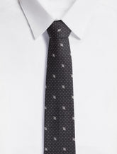 Silk blade tie with polka-dot design and DG logo (6 cm) -  | Dolce & Gabbana
